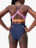 Speedo Colourblock Bikini Swim Top, Cerulean Blue