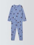 John Lewis Kids' Mystic Cats Pyjamas, Blue