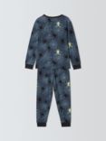 John Lewis Kids' Glow In The Dark Spiders Pyjamas, Slate