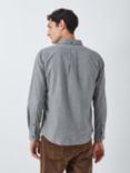 John Lewis Long Sleeve Slim Fit Flannel Cotton Shirt, Mid Grey