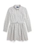 Ralph Lauren Kids' Day Dress, White/Multi