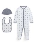 Ralph Lauren Baby Baby Coverall, Bib & Hat Gift Set, 3 Piece