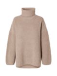 SELECTED FEMME Mary Oversized Wool Blend Jumper, Irish Cream