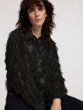 SELECTED FEMME Myline Fluffy Shirt, Black