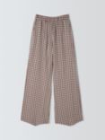 Olivia Rubin Zora Houndstooth Trousers, Brown/Multi