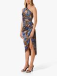 Elliatt Erin Floral Cocktail Dress, Brown/Multi