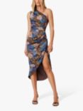 Elliatt Erin Floral Cocktail Dress, Brown/Multi