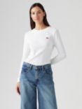 Levi's Essential Housemark Long Sleeve T-Shirt, White