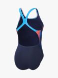 Speedo Powerback Swimsuit, True Navy/Red