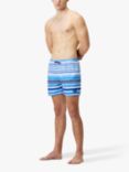 Speedo Faded Stripes Swim Shorts, Sevres Blue