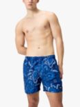 Speedo Paisley Print Swim Shorts, Cerulean Blue