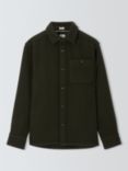 John Lewis Long Sleeve Wool Blend Overshirt, Khaki