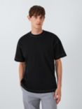 Kin Textured Cotton T-Shirt, Black/Urban Chic