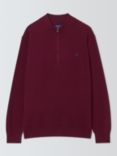 Ralph Lauren Half Zip Jumper, Damson Red