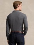 Ralph Lauren Long Sleeve Luxe Interlock Cotton Polo Shirt, Barclay Heather