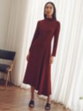 Vivere By Savannah Miller Lisa Ponti Midi Dress, Bordeaux