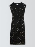 Hayley Menzies Embroidered V-Neck Dress, Black