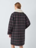 Barbour Tomorrow's Archive Cartmel Check Wool Coat, Navy/Red