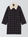 Barbour Tomorrow's Archive Cartmel Check Wool Coat, Navy/Red