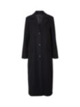 SELECTED FEMME Alma Stripe Wool Blend Coat, Black