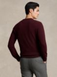 Polo Ralph Lauren Italian Wool Crew Neck Sweater, Aged Wine Heather