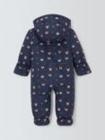 John Lewis Baby Animal Faces Snowsuit, Navy