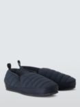 John Lewis ANYDAY Quilted Slip-On Slippers, Navy