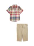 Ralph Lauren Baby Shirt & Pant Set, Red/Green