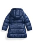 Polo Ralph Lauren Kids' Celia Quilted Hooded Jacket, Navy