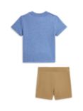 Ralph Lauren Baby Bear Shorts & T-Shirt Set, Lattice Blue