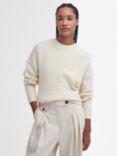 Barbour Iris Crew Neck Jumper, Ecru