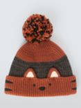 John Lewis Kids' Tiger Beanie Hat, Orange