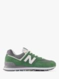 New Balance 574 Trainers, Green/Multi