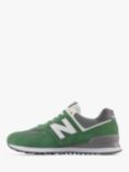 New Balance 574 Trainers, Green/Multi