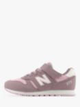 New Balance Kids' 373 Bungee Lace with Top Strap Trainers, Pink