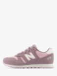 New Balance Kids'  YC 373 Green Lace Up Trainers, Pink