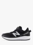 New Balance Kids' 570 Bungee Lace with Top Strap Running Shoes, Black