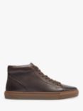 Oliver Sweeney Laxey Leather Hi-Top Trainers, Brown