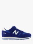 New Balance Kids' 373 Bungee Lace with Top Strap Trainers, Navy