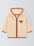 John Lewis Baby Fox Borg Hoodie, Natural