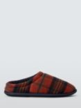 John Lewis ANYDAY Check Mule Slippers, Red Check