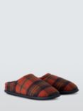 John Lewis ANYDAY Check Mule Slippers, Red Check