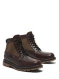 Timberland Britton Road 7-Eye Moc Toe Leather Ankle Boots, Burgundy