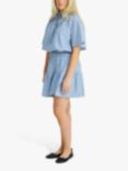 A-VIEW Safia Stripe Skirt, Blue/White