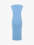 A-VIEW Rib Slit Midi Dress, Light Blue