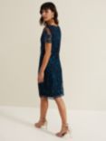Phase Eight Shelby Embroidered Dress, Blue