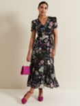 Phase Eight Petite Azalea Floral Midi Dress, Multi