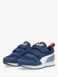 PUMA Kids' R78 Riptape Trainers, Navy