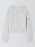 John Lewis Kids' Boxy Wool Blend Jumper, Grey