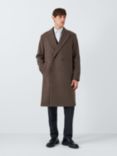 Kin Double-Breasted Wool Overcoat, Coffee Bean